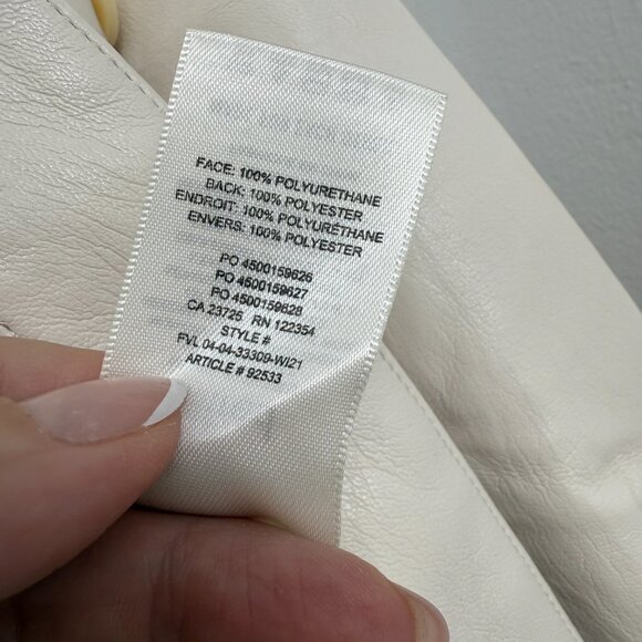 Aritzia Wilfred Ganna Jacket Shacket Oversized Vegan Leather Women's size 2XS - Picture 10 of 11